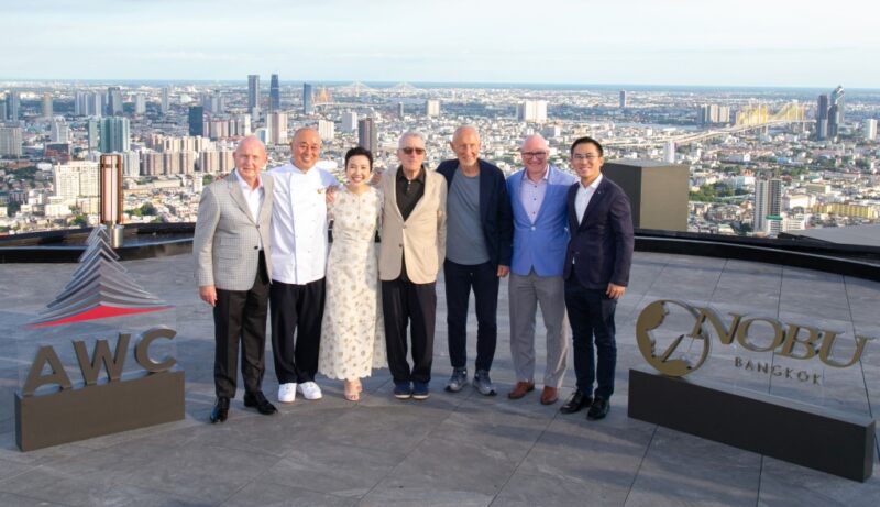 AWC Welcomes the Founders of Nobu Hospitality to Nobu Bangkok, the World's Highest Nobu Restaurant - TOP25RESTAURANTS.com